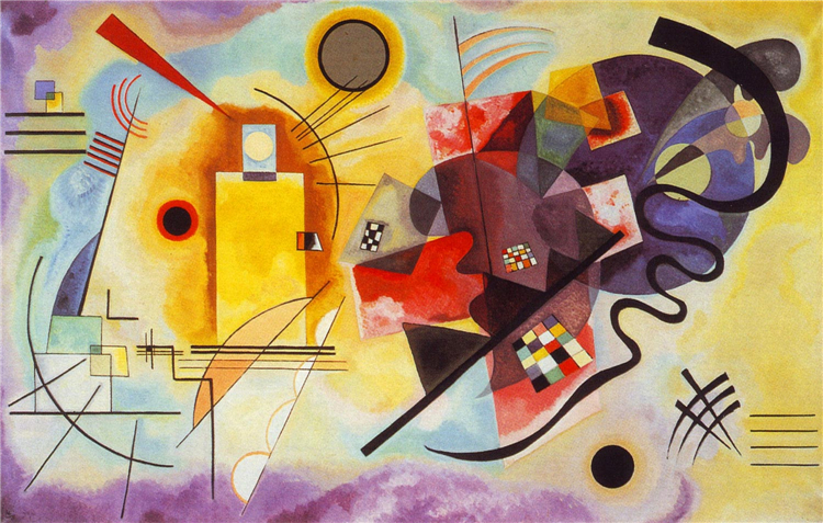 Yellow-Red-Blue 1925 Wassily Kandinsky Abstract Oil Painting